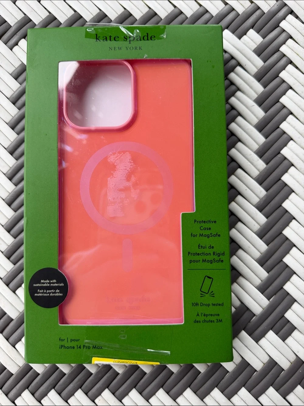 kate spade Coral Pink MagSafe iPhone 14 Pro Max Case
